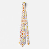 Cravate Pastel Botanical Wildflowers Watercolor Style (Devant)