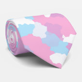 Cravate Pastel Camouflage Motif d'art Abstrait (Roulé)