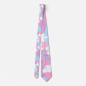 Cravate Pastel Camouflage Motif d'art Abstrait (Dos)