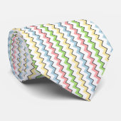 Cravate Pastel Chevron-Drop Shadow par Shirley Taylor (Roulé)