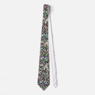 Cravate Pastel Colors Abstrait Fils Motif sans couture 2
