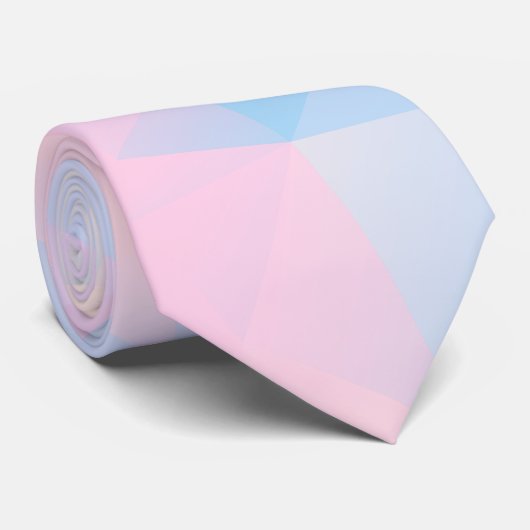 Cravate Pastel Colors Low Poly (Roulé)