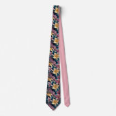 Cravate Pastel & Cream Lily Floral Pattern (Devant)