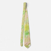 Cravate Pastel Floral Aquarelle Art Abstrait (Dos)