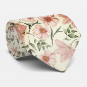 Cravate Pastel Flowers Soft Colors (Roulé)