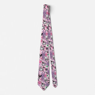 Cravate Pastel Goth Rockabilly Bunny Éffrayant