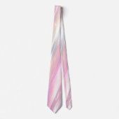 Cravate Pastel Holographic Abstract Flow Design (Devant)