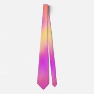 Cravate Pastel Iridescente Coloré Design dégradé