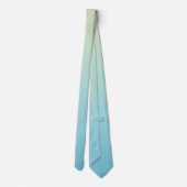 Cravate Pastel Jaune, Vert, Bleu Ombre Gradient (Dos)
