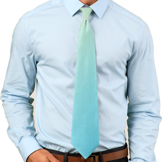 Cravate Pastel Jaune, Vert, Bleu Ombre Gradient