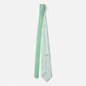 Cravate Pastel Mint Green PolkaDot Motif (Dos)