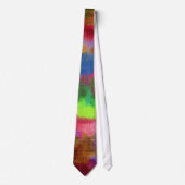 Cravate Pastel Multicolor Abstrait (Devant)