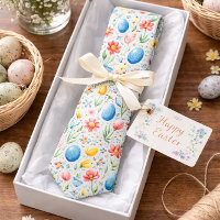 Pastel Pâques à thème avec fleurs et oeufs