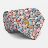 Cravate Pastel Pebbles (Roulé)
