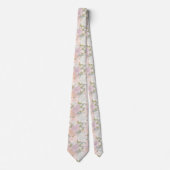 Cravate Pastel Peony & Butterfly Flower Motif (Devant)