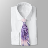 Cravate Pastel Purple Fleur de lavande esthétique (Attaché)