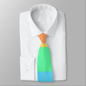 Cravate Pastel Rainbow Color Strips Design (Attaché)
