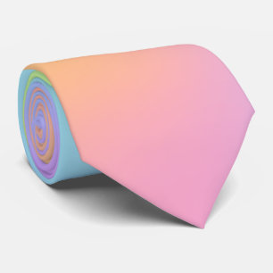 Cravate Pastel Rainbow Gradient Neck Tie