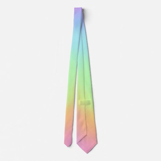 Cravate Pastel Rainbow Gradient Neck Tie (Dos)