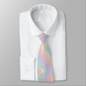 Cravate Pastel Rainbow Leopard Print Neck Tie (Attaché)