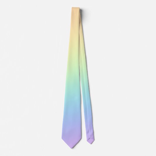 Cravate Pastel Rainbow Ombre (Devant)