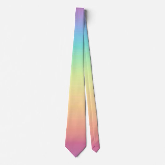 Cravate Pastel Rainbow Ombre (Devant)