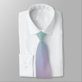 Cravate Pastel Rainbow Ombre Gradient Blur Abstrait Design (Attaché)
