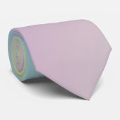 Cravate Pastel Rainbow Ombre Gradient Blur Abstrait Design (Roulé)