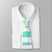 Cravate Pastel Rainbow Stripes Blur Art Design Abstrait (Attaché)