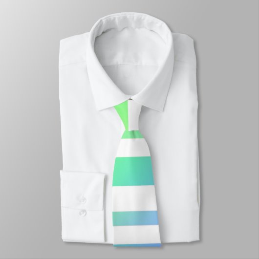 Cravate Pastel Rainbow Stripes Blur Art Design Abstrait (Attaché)