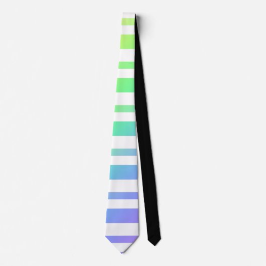 Cravate Pastel Rainbow Stripes Blur Art Design Abstrait (Devant)