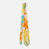 Cravate Pastel Rainbow Tie Dye Spiral Pattern (Dos)