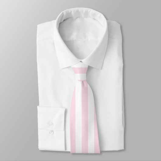 Cravate Pastel Rose Stripes Solide Couleur Vacay été (Attaché)