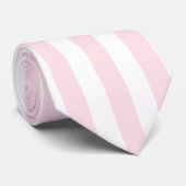 Cravate Pastel Rose Stripes Solide Couleur Vacay été (Roulé)
