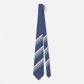 Cravate Pastel Seaglass Vert Violet Bleu Grandes Blancs Su (Devant)