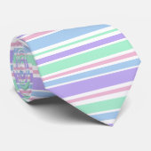 Cravate Pastel Stripes (Roulé)