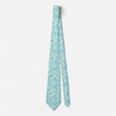 Cravate Pastel Turquoise Bleu Vert Turquoise Grandes Abstr (Devant)