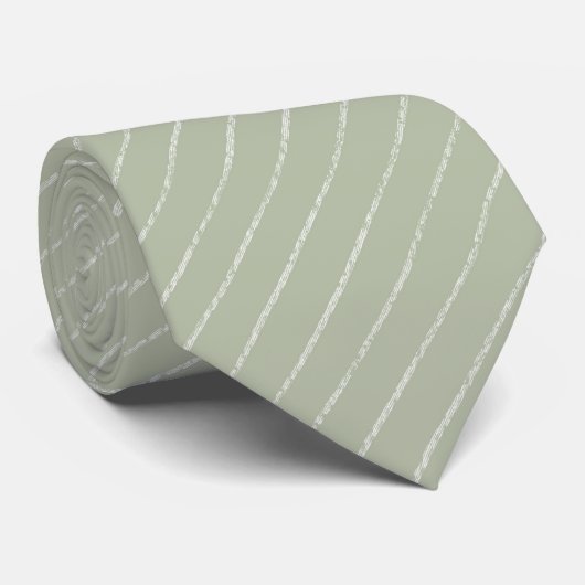 Cravate Pastel vert. (Roulé)