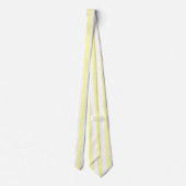 Cravate Pastel Yellow Stripes Solide Couleur Vacay été (Dos)