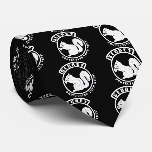 Cravate Patch d'écureuil secret pour protéger vos noix (Roulé)
