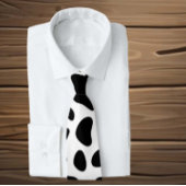 Cravate Patchs noir blanc de vache