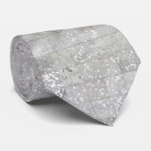 Cravate Patchwork de bouc d'argent Imprimer en métal (Roulé)