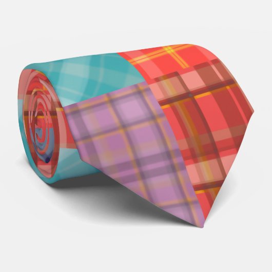 Cravate Patchwork de Madras (Roulé)