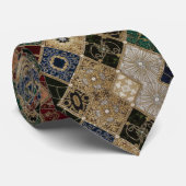 Cravate Patchwork de Tapisserie Médiévale (Roulé)