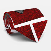 Cravate Patchwork Faux Metalic Design (Roulé)