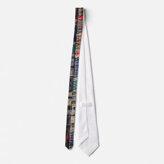 Cravate Patchwork Plaid (Dos)
