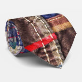 Cravate Patchwork Plaid 6 (Roulé)