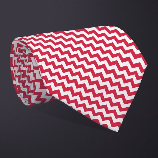 Cravate Patchwork Pologne Motif du drapeau