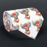 Cravate Paterna Flower Reindeer Christmas Magie<br><div class="desc">Paterna Flower Reindeer Christmas Magie</div>