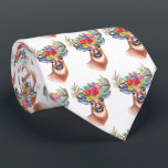 Cravate Paterna Flower Reindeer Christmas Magie<br><div class="desc">Paterna Flower Reindeer Christmas Magie</div>